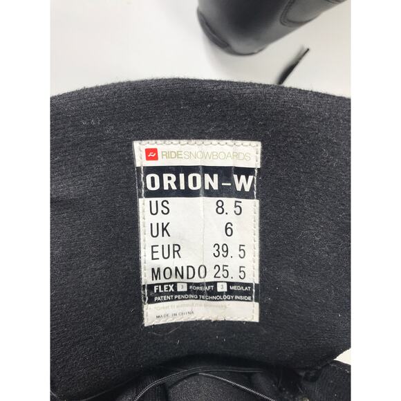 Ride Snowboards Women's 8.5 Orion Snowboarding Boots Winter Sports - Picture 8 of 11